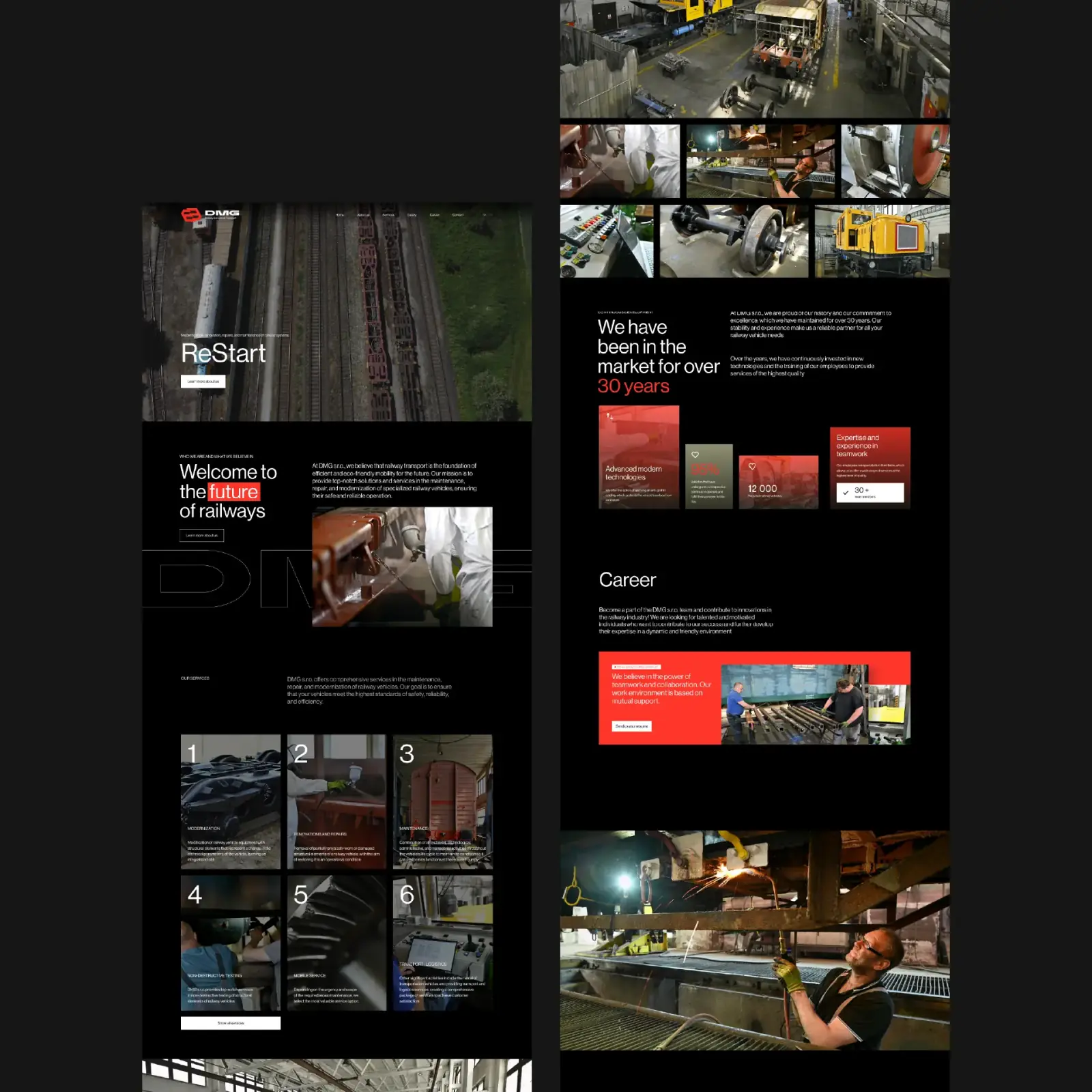 DMG — web UI/UX
