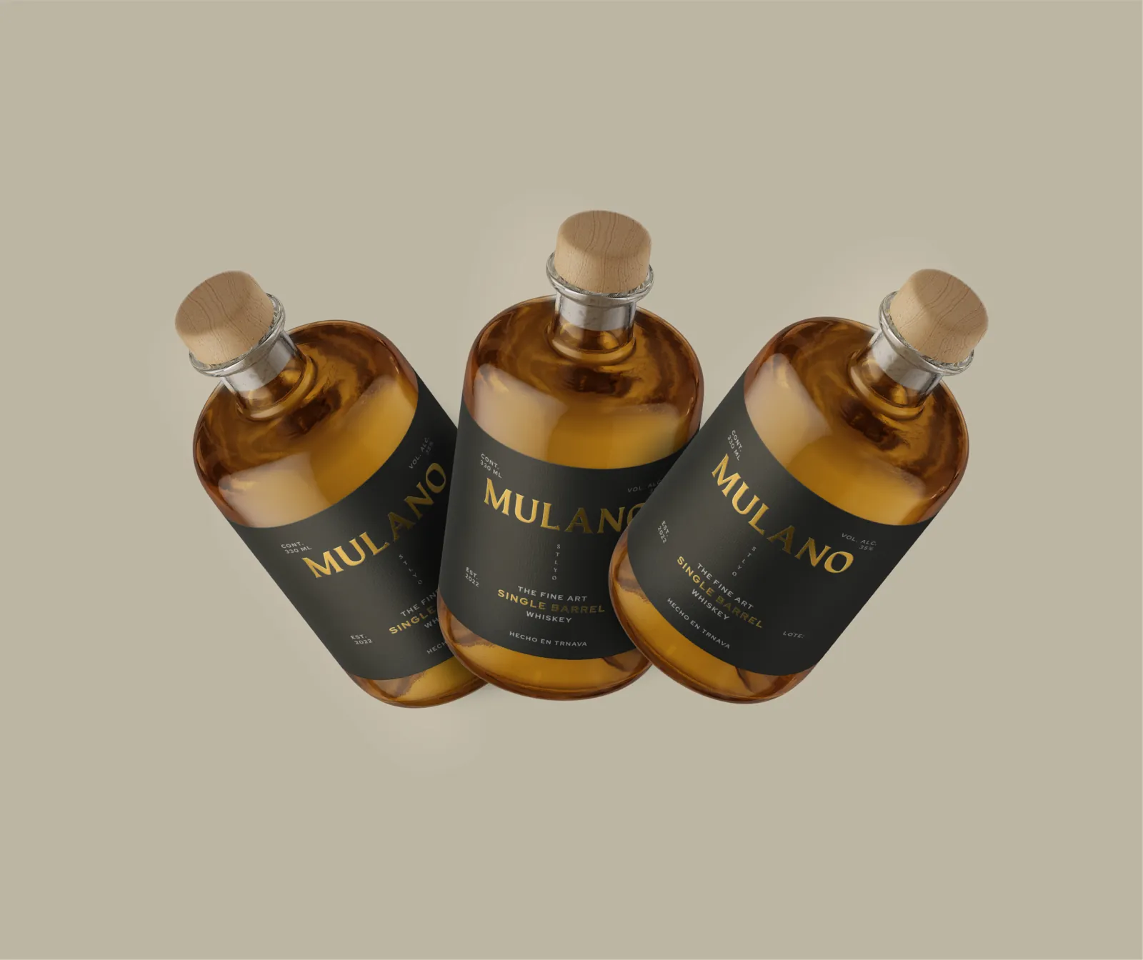 Mulano Stylo Whiskey — branding & packaging
